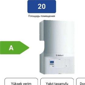 Resim Vaillant Ecotec 286/5-3 Pro 24/28 Kw 20.000 K Tam Yoğuşmalı Kombi Hermetik Baca ile Yüksek Verim 