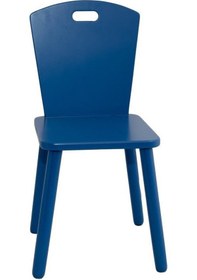 Resim Pure Renkli̇ Ahşap Sandalye Mavi 