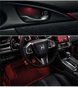 Resim Oled Garaj Honda Civic FC5 Kapı İç ve Ayak Altı Aydınlatma Kırmız 