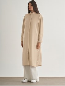 Resim Mizalle Ekru Kadın Rahat Tunik M2MZ1030210240 