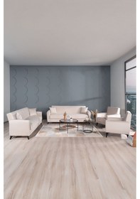 Resim Kilim Mobilya Dove Yüksek Ayaklı 3 3 B B Koltuk Takımı Krem 