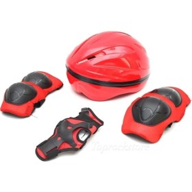 Resim Top Rock Store Çocuk Kask Dizlik Dirseklik Eldiven Koruyucu Set 7 Parça 