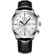 Resim Sones Curren 8023 Erkek Paslanmaz Çelik Analog Spor Kuvars Saat Siyah Kasa Altın Halka Beyaz Kadran 