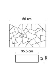 Resim E-w2000 Tezgah Üstü Lavabo Parlak Beyaz 