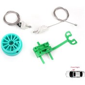 Resim Fiat Punto MK2 188 1999-2005 3/5 Kapı İçin Ön Sağ Cam Kriko Seti 