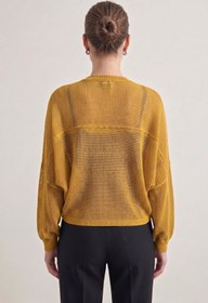 Resim Neden Tekstil Premium Ajurlu İnce Triko Bolero Hırka 