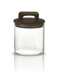 Resim Saplı Akasya Kapaklı Yüksek Borosilikat Cam Saklama Kavanozu 3'lü Seti - 500ml - 1000ml - 1500ml - Şeffaf 