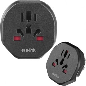 Resim Universal Seyahat Priz Adaptörü – Tüm Ülke Fiş Tipleri, Amerikan Tipi Çıkış 