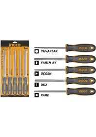 Resim Ingco HKTFS0508 End 5'li Eğe Seti 
