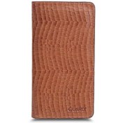 Resim Guard Plus Telefon Girişli Taba- Kahve Texas Baskı Hakiki Deri Unisex Cüzdan 