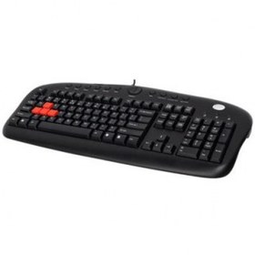 Resim A4Tech A4 Tech KB-28G, Siyah, USB Kablolu, Türkçe Q, Multimedya Klavye 