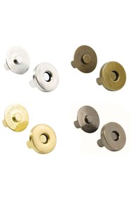 Resim SeraSelin 2 Adet 18 Mm Mıknatıslı Çıtçıt Gold Çıtçıt DİKİŞSİZ Kolay Takılır Mıknatıslı Çıt Çıt Gold 