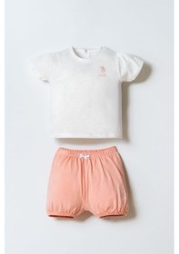 Resim U.s. Polo Assn. Kız Bebek Beyaz Şort Takım 5274-50107 Beyaz 