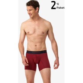 Resim Blackspade Erkek Boxer 2li Paket Comfort 9618 - Lacivert Kırmızı 