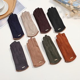 Resim 1 Çift Kadın Kış Eldiveni - Yumuşak Sıcak Dokunmatik Eldivenler, Elastik Manşetler, 6 Renk (Koyu Mavi/Beyaz/Kahverengi/Siyah/Gri/Kırmızı) için Bisiklet, Açık Hava ve Rahat Giyim - Kore Stili Moda Soğuk Hava Eldivenleri, Kış Eldivenleri, Soğuk Hava Ekipmanları, Şık Eldiven Tasarımı, Dayanıklı Eldiven Malzemesi, Esnek Eldiven Manşetleri, Bisiklet Aksesuarları, Şık Eldivenler, Yüksek Kaliteli Eldivenler, Soğuk İklim Giyim 