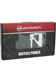 Resim Brıvıga Pedal PDL-3304 Plat Alü Cnc Cr-Mo Mil Rul. Gümüş 110X111X23MM 320G 