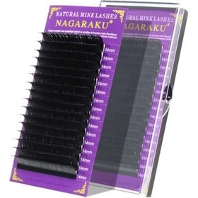 Resim Nagaraku İpek Kirpik C Kıvrım 0.10 Kalınlık - 14 MM Uzunluk 