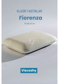 Resim Viscoshy Fiorenza Klasik Premium Gelişmiş Ergonomik Ortopedik Visko, Lüks, Visco Yastık Beyaz 