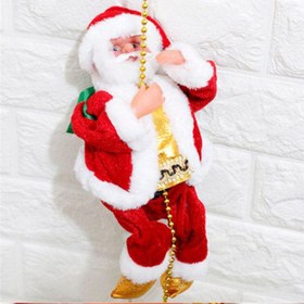 Resim Climbing Ladder Electric Santa Claus Climbing Red Ladder Doll Toy - Climbing ladder A 