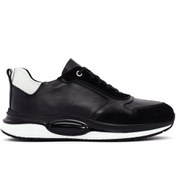 Resim Men's Black Lace-up Leather Casual Sneaker Derimod