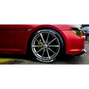 Resim Performance Stickers M Performance Lastik Yazısı Araç Lastik Stikeri 8adet Tüm Lastik Yanaklarına Uyumlu 31mm 