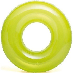 Resim Çocuk Yüzme Simidi - Intex - Şeffaf Jumbo - Yeşil - 76 Cm 59260 