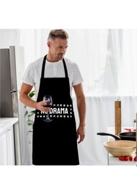 Resim No Drama Mutfak Önlüğü Keten Kumaş, Uluslararası Yıkama Ve Solmama Sertifikası Çok Renkli 