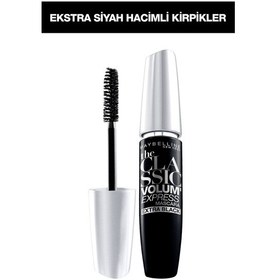 Resim Maybelline New York Volum' Express Classic Ekstra Siyah Maskara 