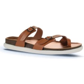 Resim Bueno Shoes Taba Parlak Deri Kadın Parmak Arası Terlik 01WS11000 01WS11000 