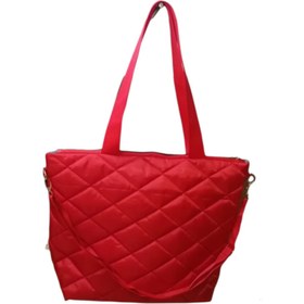 Resim BARSE COLLECTİON Barsecollection Kadın Omuz Çantası Kapitone Kırmızı Spor Çanta 