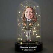 Resim Bir Güzel Kolay Yetişmiyor Karikatürlü Işıklı Fanus Biblo 
