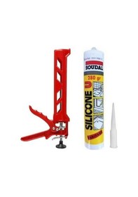 Resim Genel Amaçlı Soudal Şeffaf Silikon + Plastik Silikon Tabancası 280 ML 