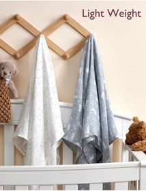 Resim Muslin Kundak Bezi 4'lü Set, Ultra Yumuşak ve Nefes Alabilir Pamuk, 120x120 CM Beyaz 
