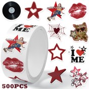 Resim 500 Adet Y2K Kız Su Geçirmez PVC Çıkartmalar - Şehirli Kız Tasarımı Kırmızı Dudaklar, Yıldızlar ve Kalplerle - Scrapbooking için Mükemmel, Laptoplar, Bagajlar, Gitarlar, Su Şişeleri & Telefon Kılıfları - Kendin Yap Dekorasyon, Laptop Etiketleri | Grafiti Tarzı Çıkartmalar | Dayanıklı Çıkartmalar, Su Geçirmez 