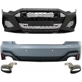 Resim Autogp Audi A6 Rs6 Body Kit Tampon Panjur Difüzör 2018+ 4k C8 Agp-sm-2013-44 