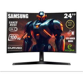 Resim Samsung ESSENTİAL S36G 24''100 HZ 4 MS(HDMI+D-SUB) FULL HD CURVED MONİTÖR 