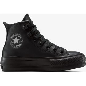 Resim Converse Chuck Taylor All Star Lift Leather High Top Kadın Siyah SNEAKER.001 