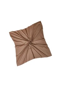 Resim Mim Eşarp Valino Organik Pamuk Düz Renk Eşarp 100x100 Cm - Doğal Ve Nefes Alabilen Kumaş Tarçın 
