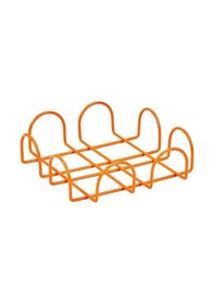 Resim Edora Home Turuncu Masa Üstü Metal Paslanmaz Dört Element Modern Peçetelik, Lüks Sunum 