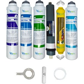 Resim Pemax Water Solutions Kapalı Kasa Su Arıtma Cihazlarına Tak Çevir 6'lı Platinium Mebran Mineral-Tatlandırıcı 