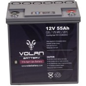 Resim Volan Battery 12 Volt 55 Ah (Amper) Kuru Akü 