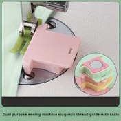 Resim 1 adet Dikiş Malzemeleri Manyetik Dikiş Kılavuzu Ölçek Bulucu ile - Anti-Roll Kumaş Koruyucu, Güçlü Manyetik Bağlantı, Dayanıklı Plastik, Pil Gerektirmez, Karışık Renkler 
