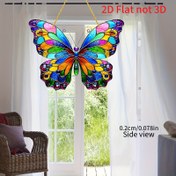 Resim 2D Düz [2D Düz] Güzel Akrilik Kelebek Duvar Dekoru - Ev, Mutfak, Bahçe için Renkli 2D Asılı Sanat - Elektrik Gerektirmez, Tüy Olmaz - Hediye, Çiçek Düzenleri ve Şık Duvar Sanatı için Mükemmel, Bahçe Süsü | Dekoratif Sanat Parçası | Akrilik Kelebek, Kelebek Süsleri 