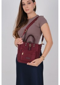 Resim Silver Polo Sp1218 Kadın El Çantası Saten Bordo-bordo 