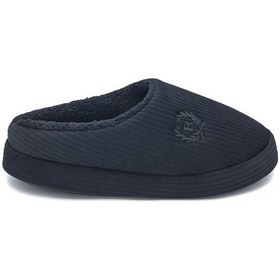 Resim Shoemio Bogart Siyah Erkek Ev Terliği Siyah 