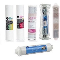 Resim Sulook Açık Kasa Arıtma Cihazlarına Uyumlu 6'lı Filtre Seti10 Aşamalı 