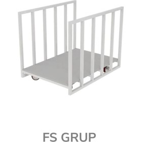 Resim Fs Grup | Tekerlekli Kumaş Taşıma Arabası - 300 kg Kapasiteli Paket/depo Taşıma Arabası 