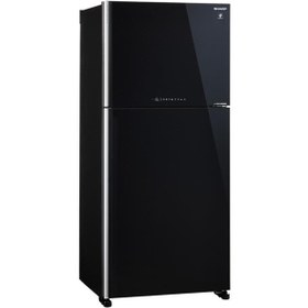 Resim Sharp Sj-xg690g-bk Siyah Cam Yüzeyli Buzdolabı 