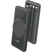 Resim Robor R712 Taşınabilir 10.000 mAh Powerbank - Entegre Kablolu ve Kablosuz Şarj Desteği 