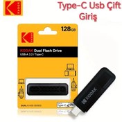 Resim Kodak 128Gb. Type-C ve USB 3.2 Type-C Girişli Tüm Telefonlara iphone 15/16 Serisine Uygun Yüksek Hızlı 
